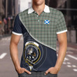 Craig Clan Badge Tartan In Heart Polo Shirt