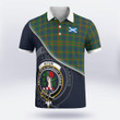 Aiton Clan Badge Tartan In Heart Polo Shirt