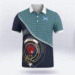 Laing Clan Badge Tartan In Heart Polo Shirt