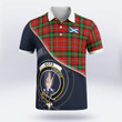 Boyd Clan Badge Tartan In Heart Polo Shirt