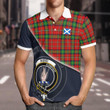 Boyd Clan Badge Tartan In Heart Polo Shirt