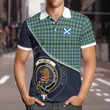 Melville Clan Badge Tartan In Heart Polo Shirt