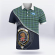 Melville Clan Badge Tartan In Heart Polo Shirt