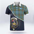 Paisley Clan Badge Tartan In Heart Polo Shirt