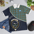 Walkinshaw Clan Badge Tartan In Heart Polo Shirt