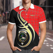 Burnett Celtic Clan Badge Tartan Polo Shirt