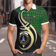 Ged Celtic Clan Badge Tartan Polo Shirt