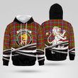 Forrester Clan Badge Lion Tartan All Over Print Hoodie