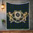 Macneil Of Barra Clan Badge Tartan Lion Crest Premium Quilt
