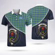 Learmonth Clan Badge Tartan In Heart Polo Shirt