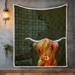 Paisley Tartan Highland Cow Quilt