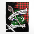 Nesbitt Scottish Pride Tartan Fleece Blanket