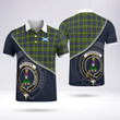 Ferguson Clan Badge Tartan In Heart Polo Shirt
