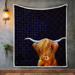 Crichton Tartan Highland Cow Quilt
