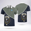 Craig Clan Badge Tartan In Heart Polo Shirt