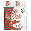 Maclaine Of Lochbuie Clan Badge Thistle White Bedding Set