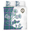 Ralston Clan Badge Thistle White Bedding Set