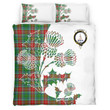 Muirhead Clan Badge Thistle White Bedding Set