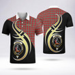 Macbain Celtic Clan Badge Tartan Polo Shirt