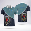 Laing Clan Badge Tartan In Heart Polo Shirt