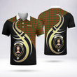 Menzies Celtic Clan Badge Tartan Polo Shirt