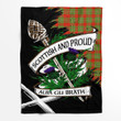 Callander Scottish Pride Tartan Fleece Blanket