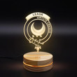Leask Clan Badge 3D Lamp