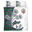 Young Clan Badge Thistle White Bedding Set