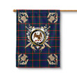 Agnew Clan Badge Tartan Thistle Garden Flag