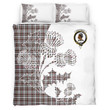 Borthwick Clan Badge Thistle White Bedding Set