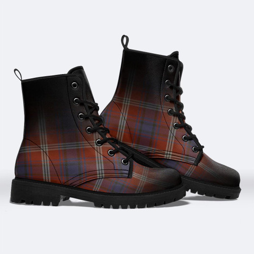 Ainslie Ombre Tartan Leather Boots