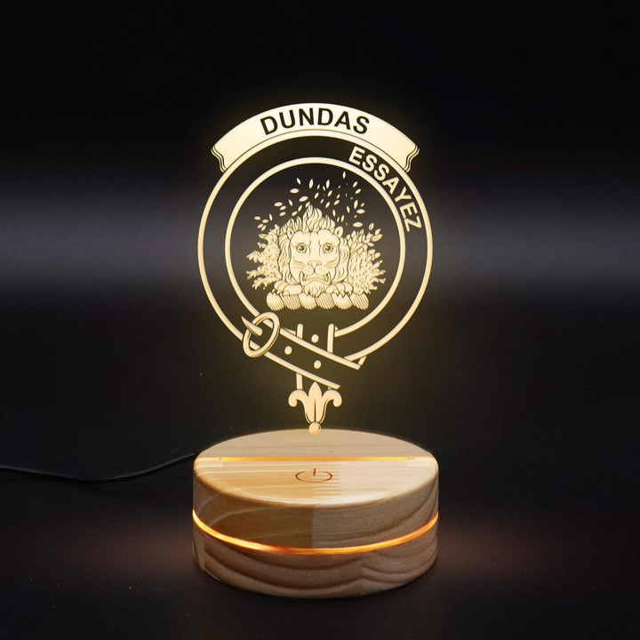 Dundas Clan Badge 3D Lamp