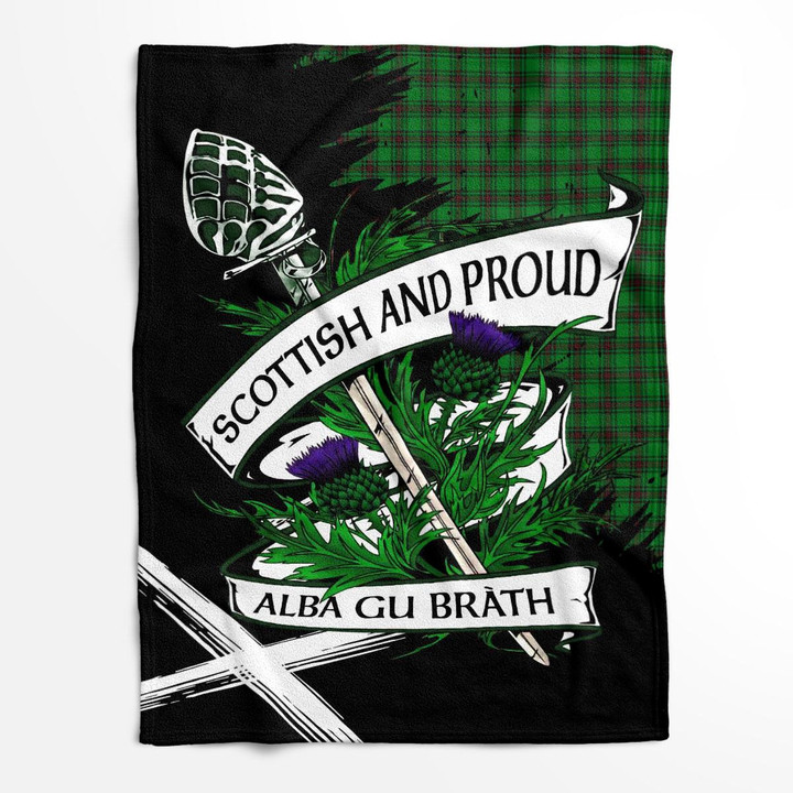 Halkerston Scottish Pride Tartan Fleece Blanket
