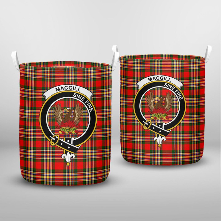 Macgill Makgill Clan Badge Tartan Laundry Basket