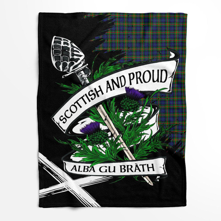 Gunn Scottish Pride Tartan Fleece Blanket