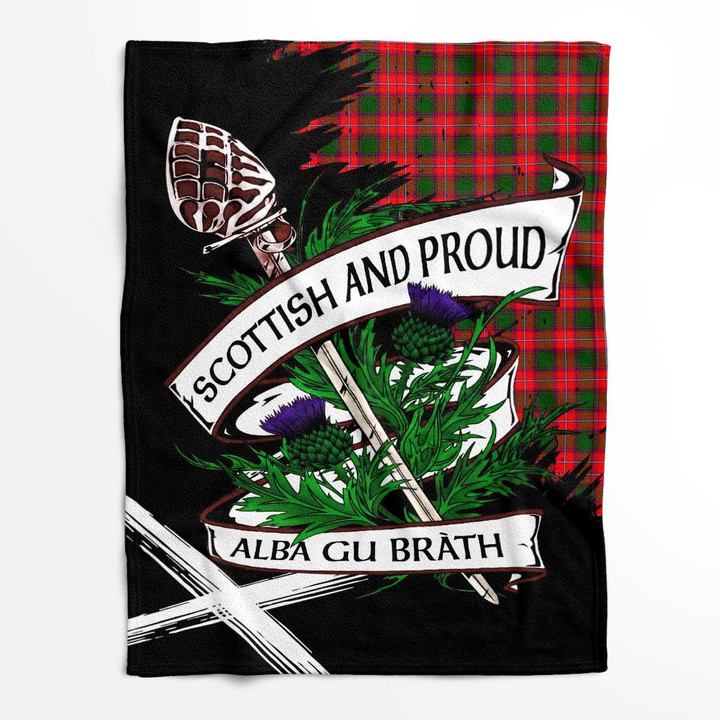 Rattray Scottish Pride Tartan Fleece Blanket