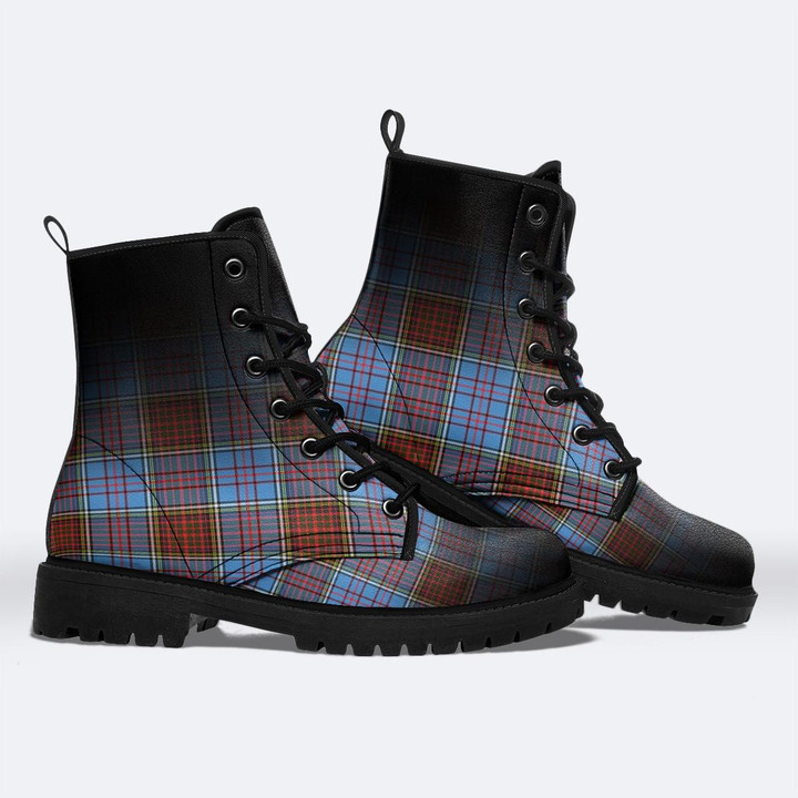 Anderson Ombre Tartan Leather Boots