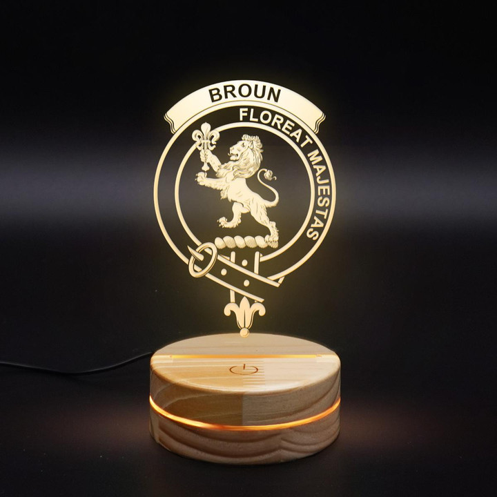 Broun Clan Badge 3D Lamp