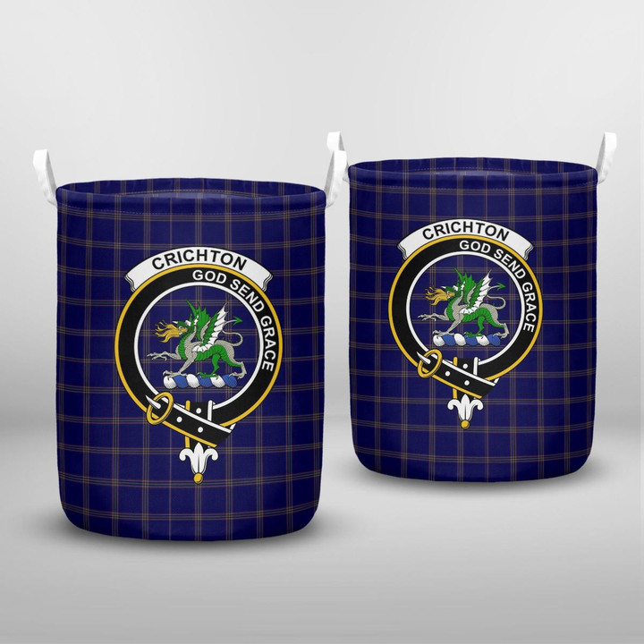 Crichton Clan Badge Tartan Laundry Basket