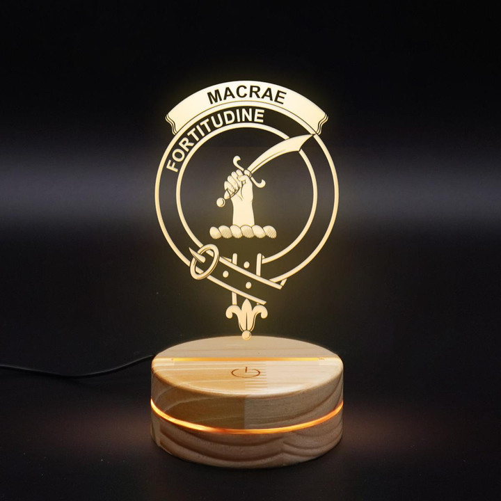 Macrae Clan Badge 3D Lamp