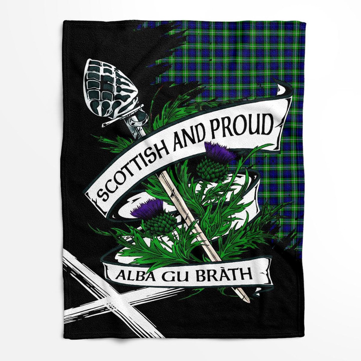 Bannerman Scottish Pride Tartan Fleece Blanket