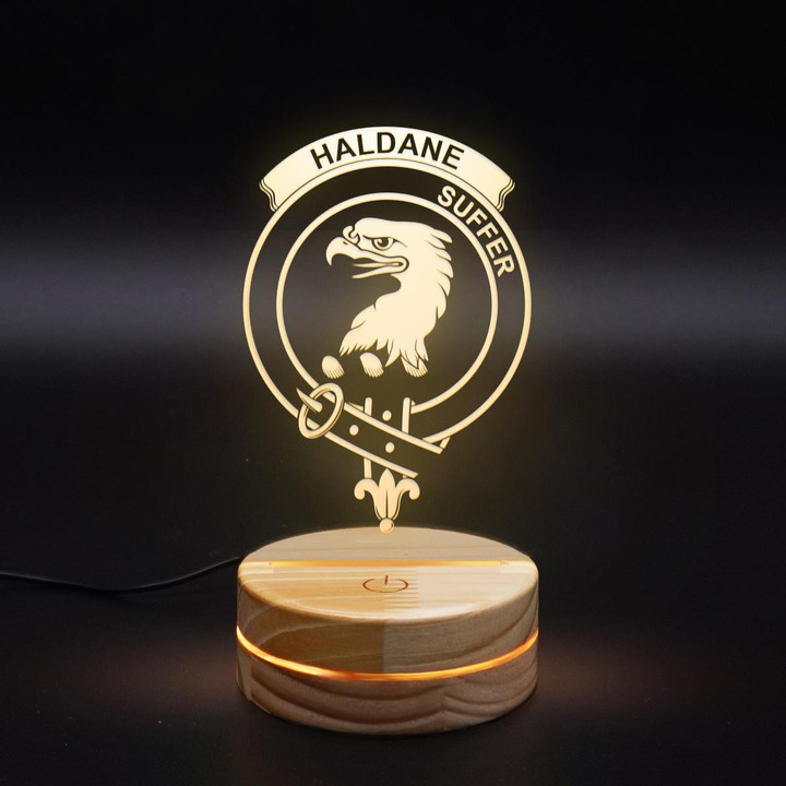 Haldane Clan Badge 3D Lamp