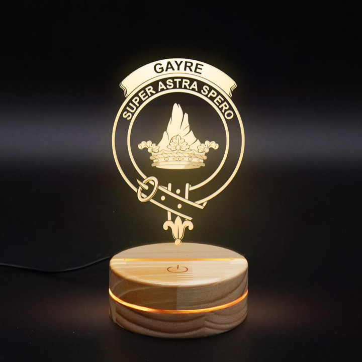 Gayre Clan Badge 3D Lamp
