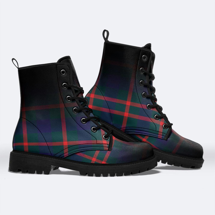 Agnew Ombre Tartan Leather Boots