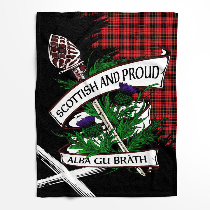 Macqueen Scottish Pride Tartan Fleece Blanket