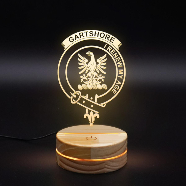 Gartshore Clan Badge 3D Lamp