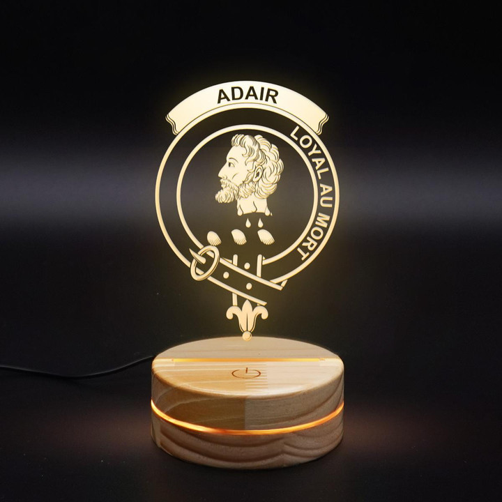 Adair Clan Badge 3D Lamp