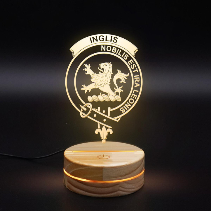 Inglis Clan Badge 3D Lamp