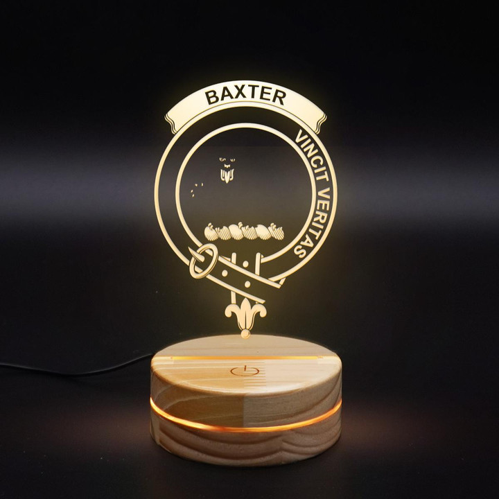 Baxter Clan Badge 3D Lamp