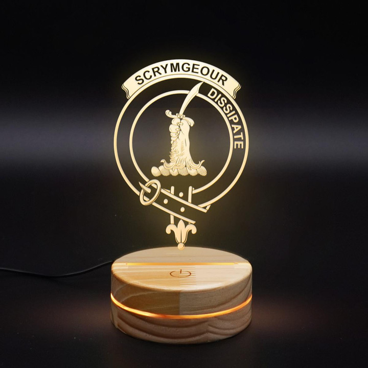 Scrymgeour Clan Badge 3D Lamp
